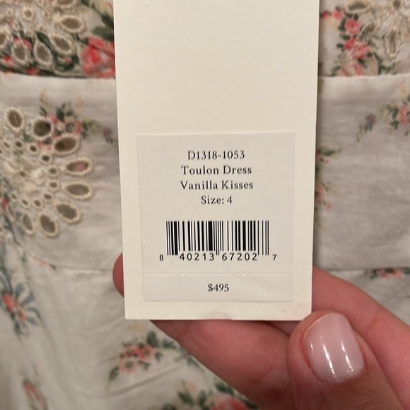 LoveShackFancy Toulon Eyelet Ruffle Dress NWT - Picture 12 of 16